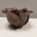 Bowl in ceramic, in beautiful colours, Danish and from Sloth art pottery 1978 (signed)