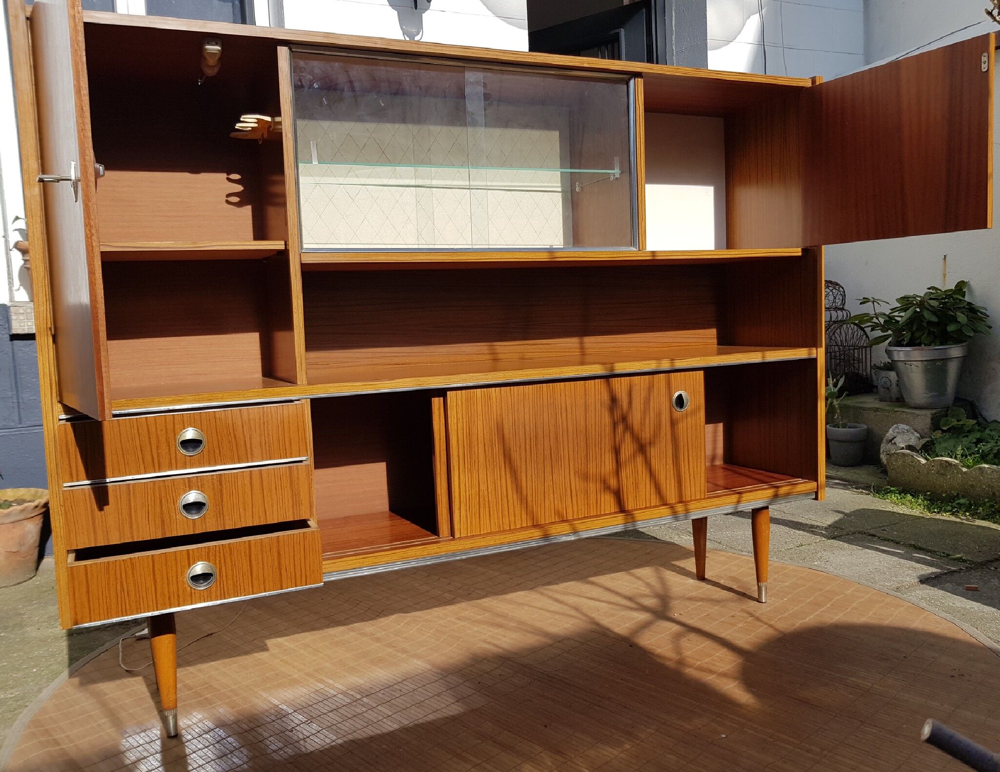 Enfilade haute scandinave 1960