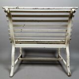 Banc d'enfant en bois peint