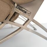Reclining Beige Armchair by Giulio Moscatelli for Formanova, Italy