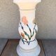 Former Ceramic Pot Door Decor Flowers Enamelled H52cm Vintage