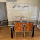 Dining room set La Metal Arredo (Paderno D. Milano), 1970s