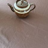 Théière anglaise "Brown Betty" – Céramique vintage – Années 1950