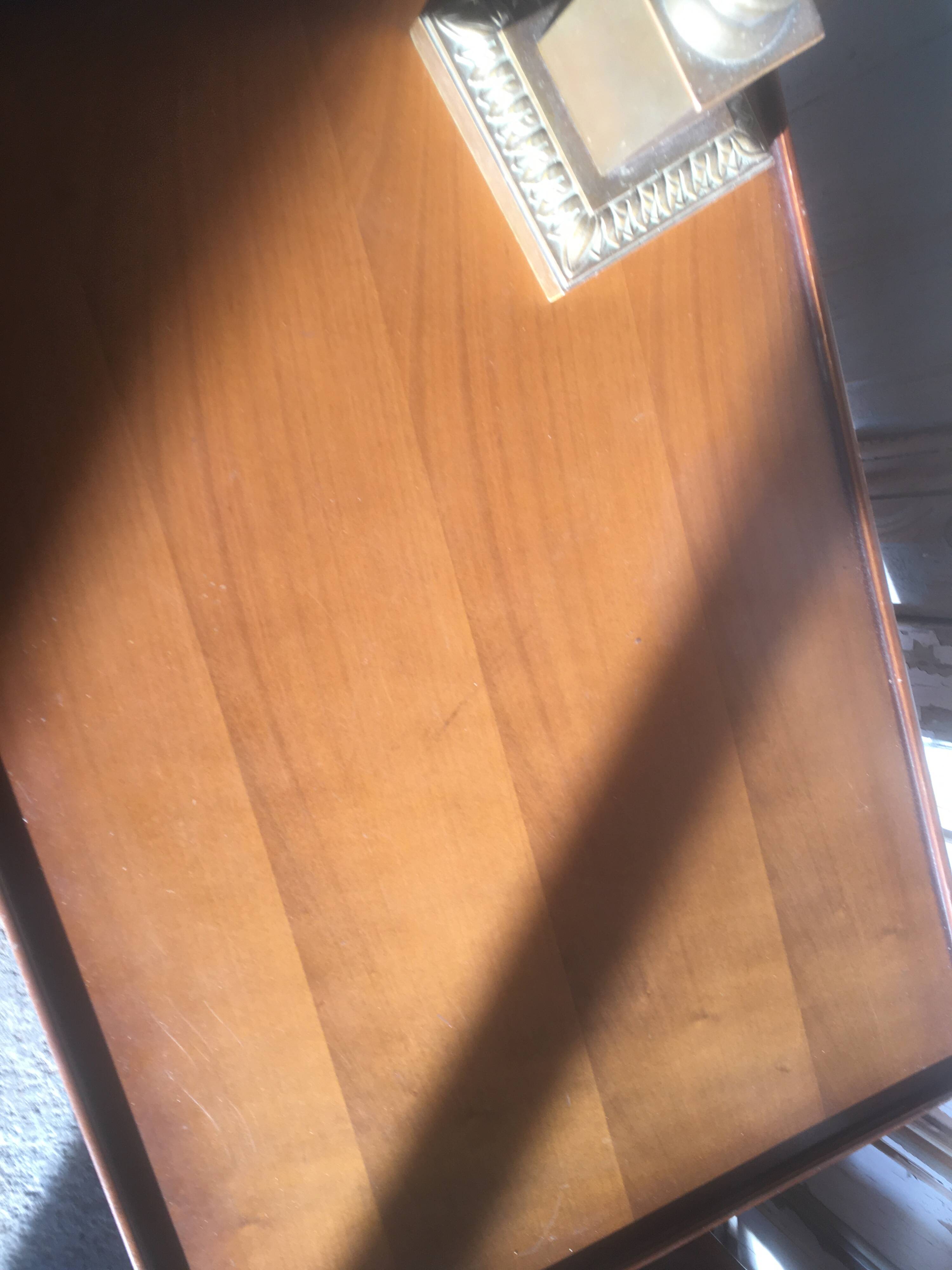 Cherry wood side table from the 60s/70s.