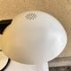 Aluminor saucer desk lamp France vintage 70s white