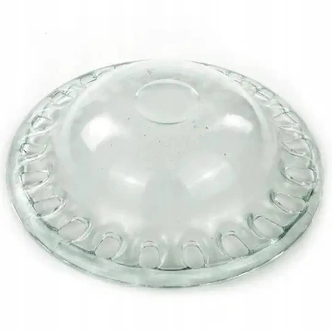 Minimalist pressed glass platter, Japan, 1990s