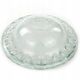 Minimalist pressed glass platter, Japan, 1990s