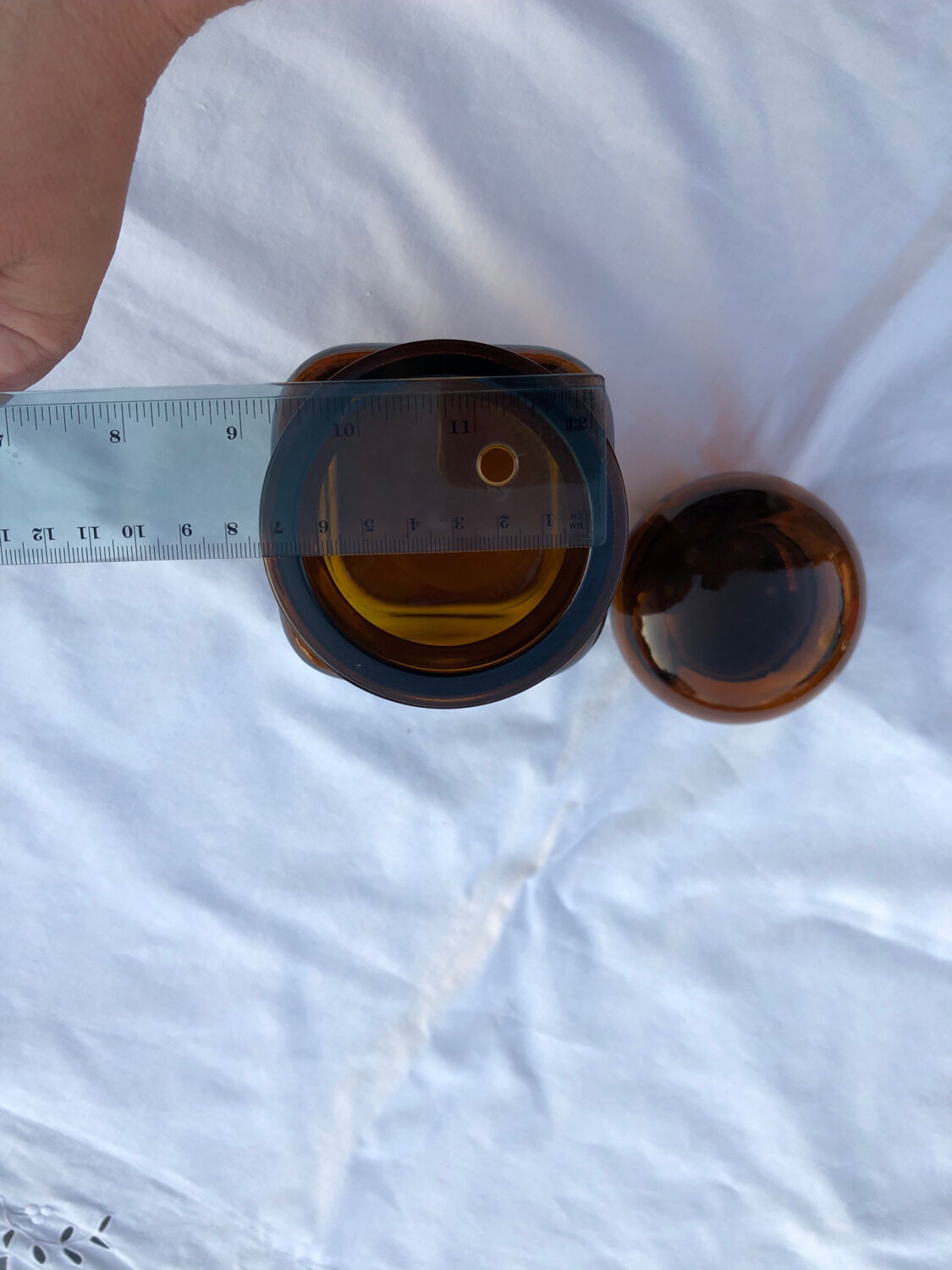 Vintage glass jar / spice jar