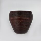 Vintage Italian Wicker Lounge Chair in the style of Gabriella Crespi, 1960s