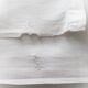SHEET former 2 people in linen embroidered hand