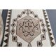 Vintage Turkish Oushak Handmade Wool Cotton White Runner Rug 100x320
