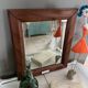 Antique wooden mirror “Wedding day”