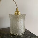 Pendant light with vintage globe