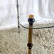 Tripod shelf in glass and gilded metal – mid. XXth