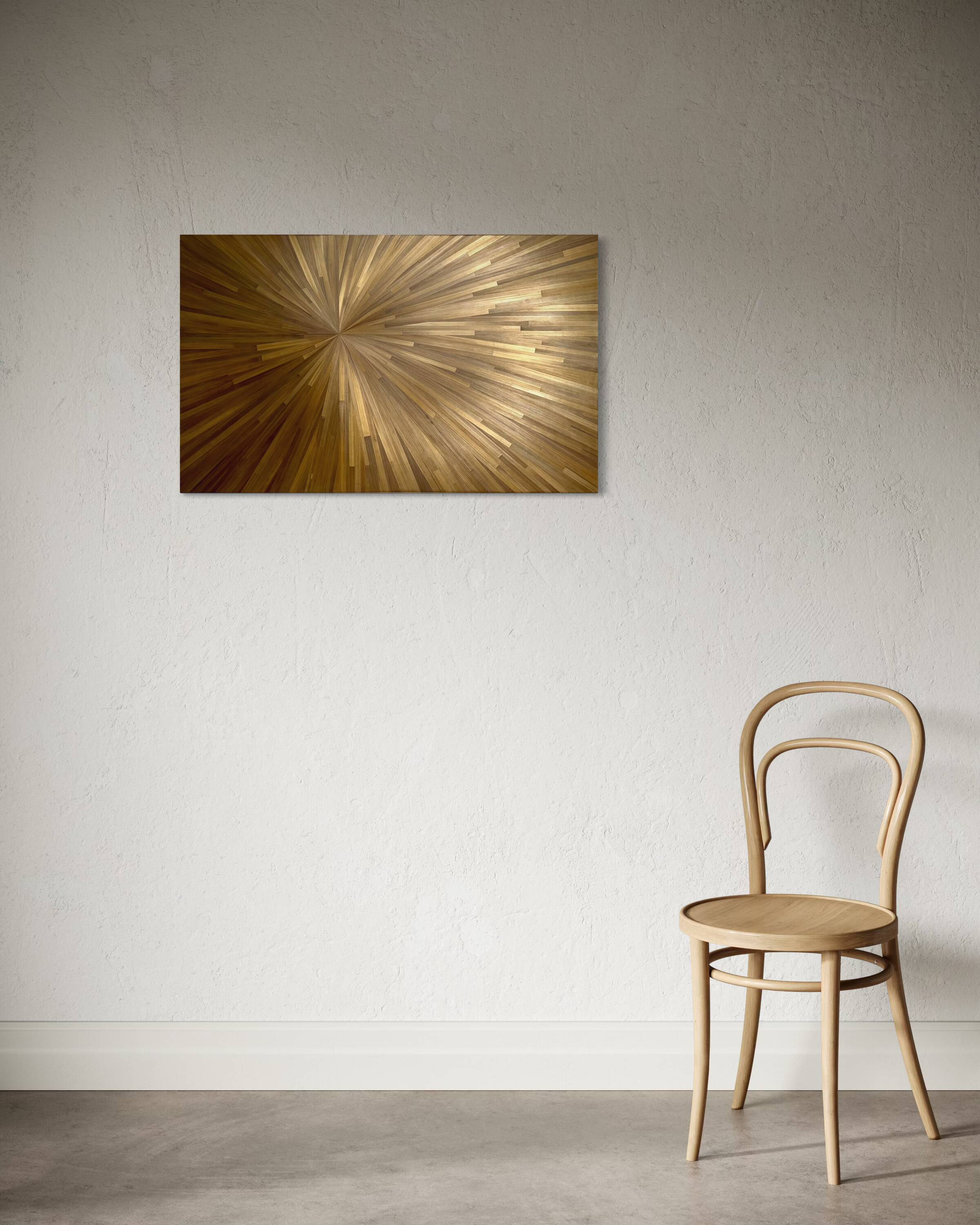 Bronze sun painting