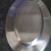 Oval stainless steel deep dish Jean Couzon