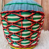 Duo of Dame Jeanne scoubidou 60s.