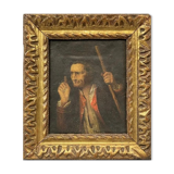 Oil portrait on canvas XIXth
