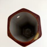 vintage exagonal wall vase pattern flowers from the countryside