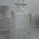 Moulded glass whisky decanter from the 60s