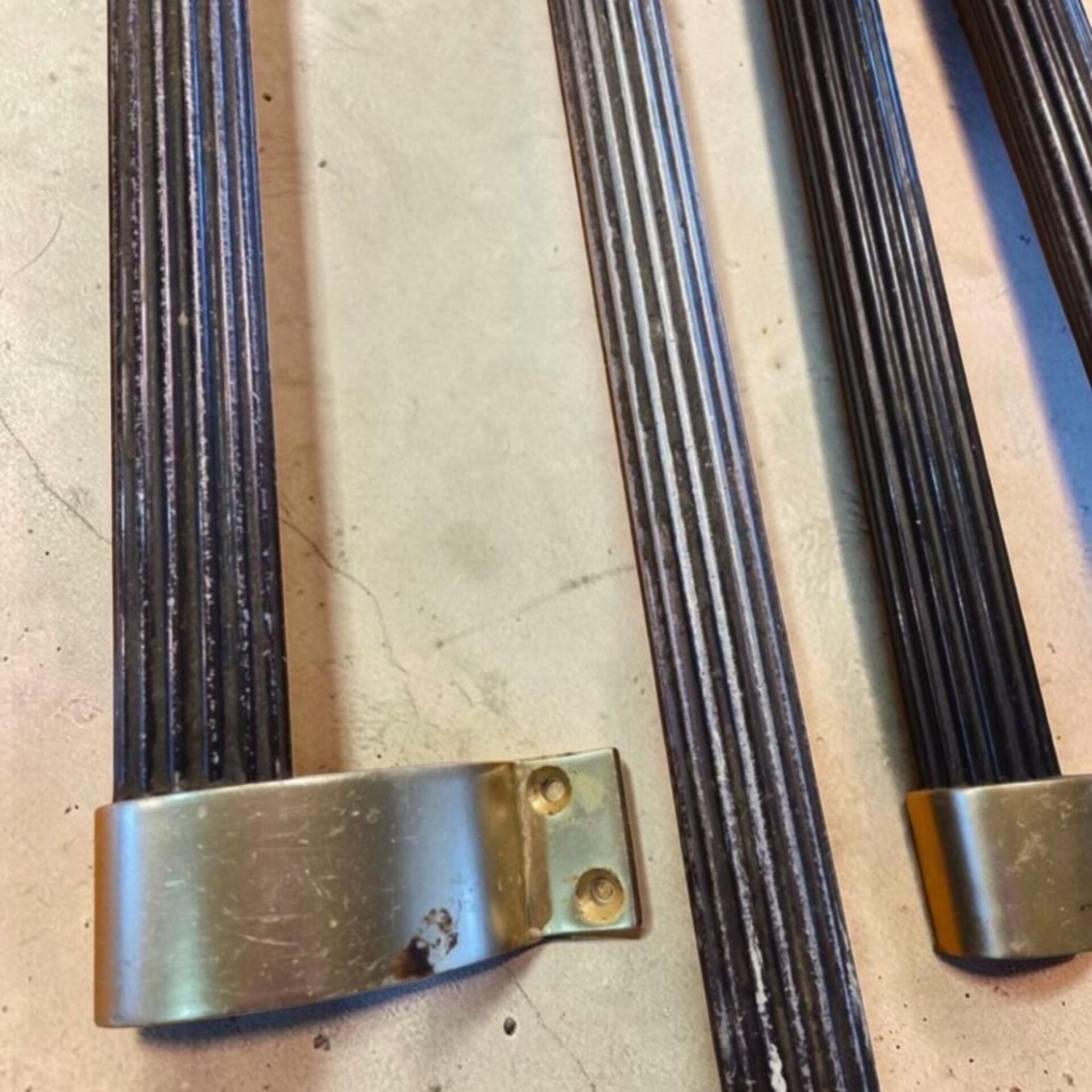 Set of Art Deco handles