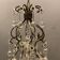 Vintage italian light pendant with murano glass drops