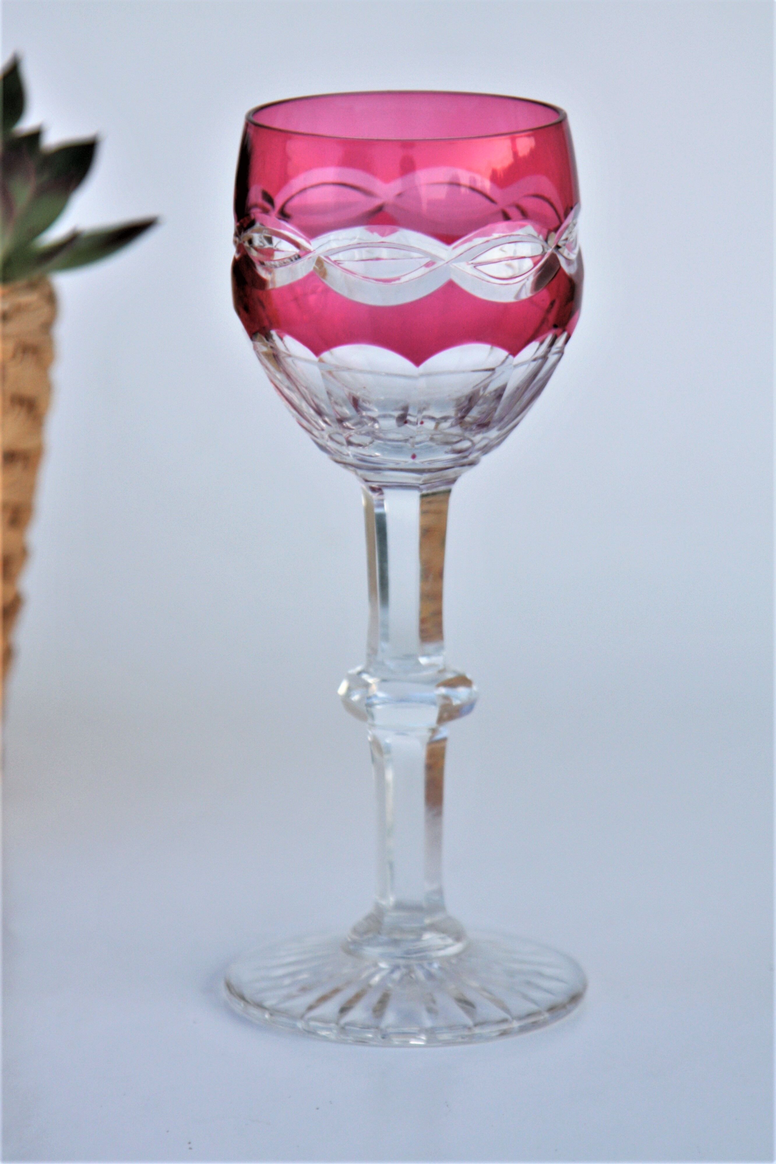 Rhine wine glass crystal St Louis Trianon