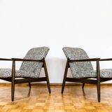 Customizable Pair Of Mid Century Armchairs GFM64 By Edmund Homa, 1960's