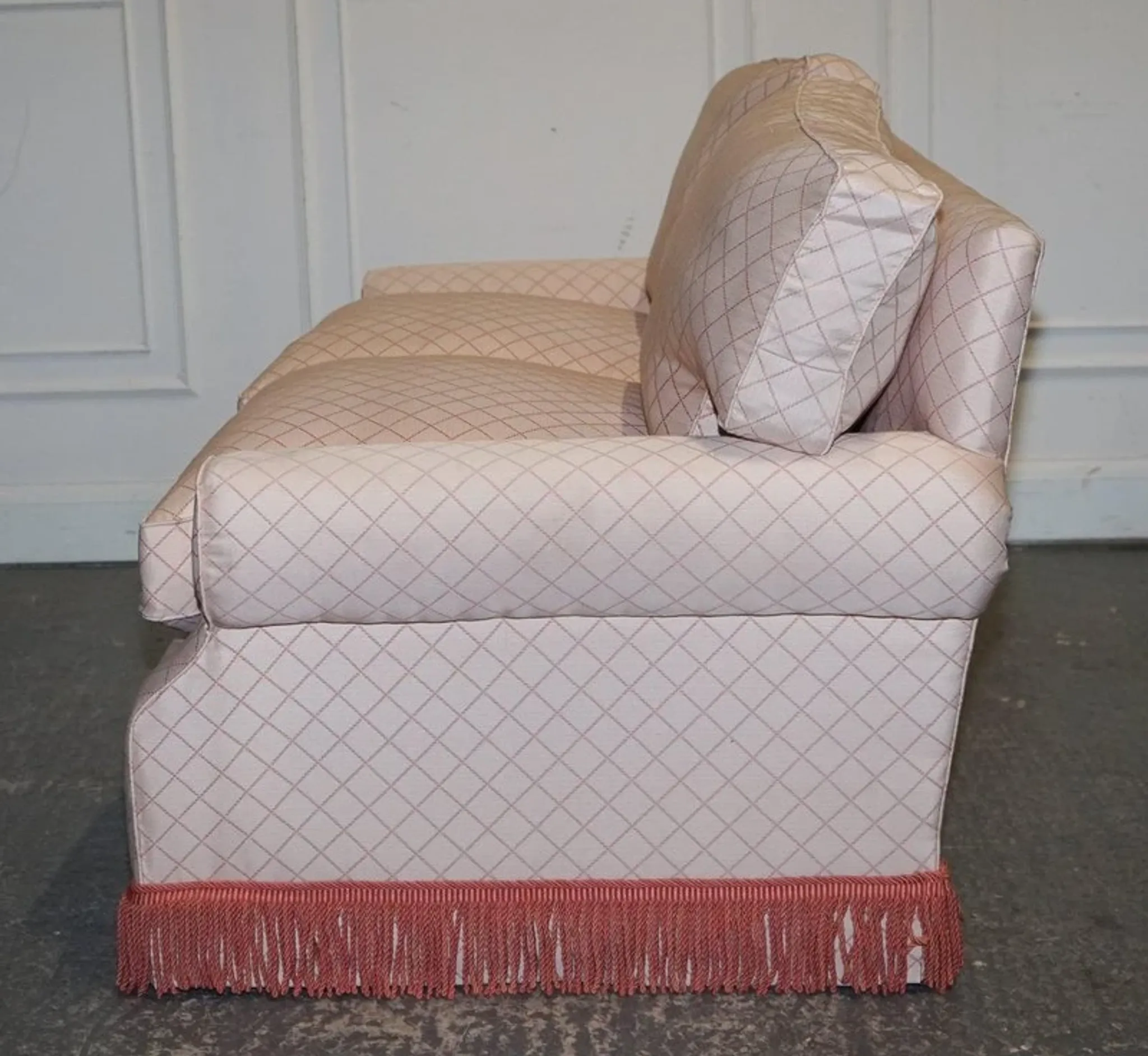 Two-Seater Sofa from Country House with Cushioned Pillows, England