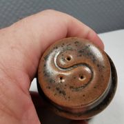 Salt + Pepper shakers made of stoneware From Knabstrup Denmark 1966-72