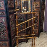 Bamboo wall coat rack