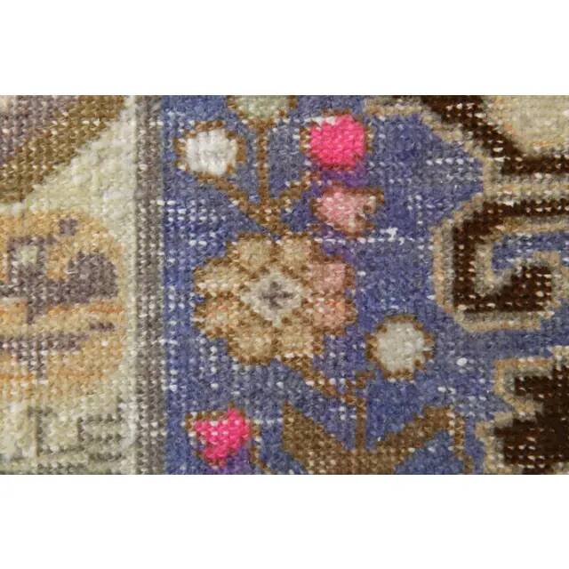 1970s Vintage Turkish Oushak Handmade Wool Cotton Brown Area Rug 135x238