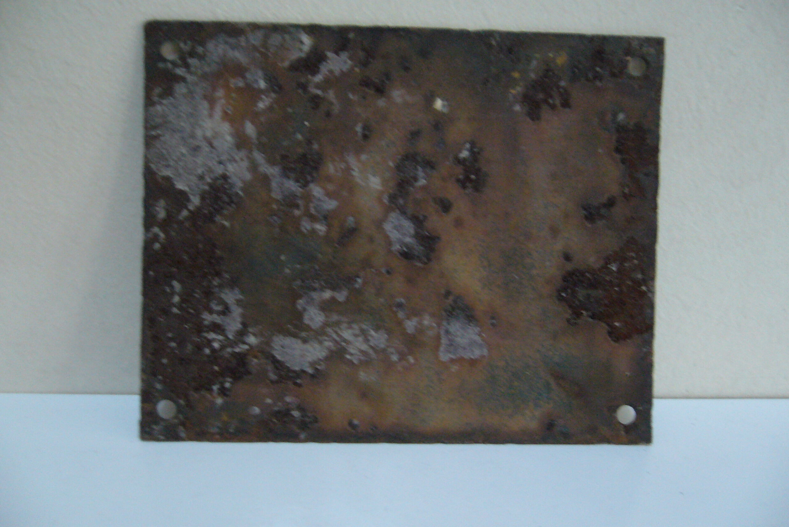 Vintage enamel plate of street number 5