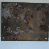 Vintage enamel plate of street number 5