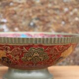 Decorative bowl in hammered brass, oriental style