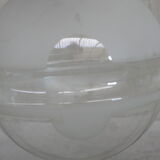 Two tone glass pendant light