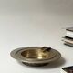Genuine gilded brass ashtray from the early 20th century.