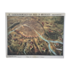Historic map of Paris in 1870. Beautiful reproduction to frame