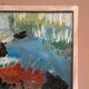 Mid-Century Oil on Panel “Sheeps” by B dahl Framed 45x37 cm (17.7" x 14.5")