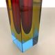 Murano glass sommerso vase designed by Flavio Poli, Italy, 1970s