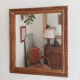 Miroir ancien doré,  58 x 52 cm
