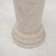 Italian travertine side table or pedestal, 1980's