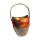 Pparchment and brass ice bucket