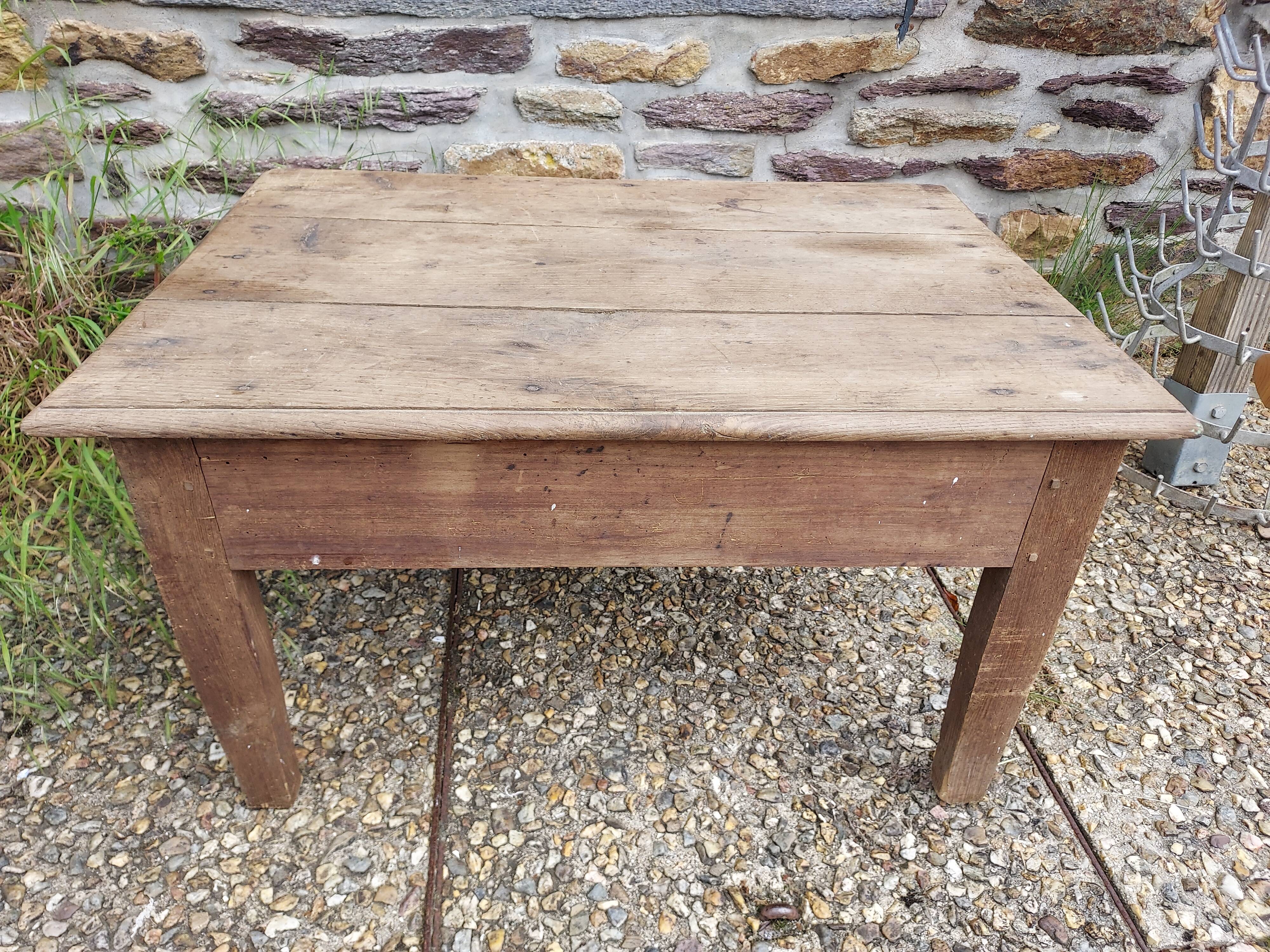 Antique oak coffee table