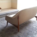 Sofa organic Danish Ib Kofod - Larsen for Carlo Gahrn of 1957