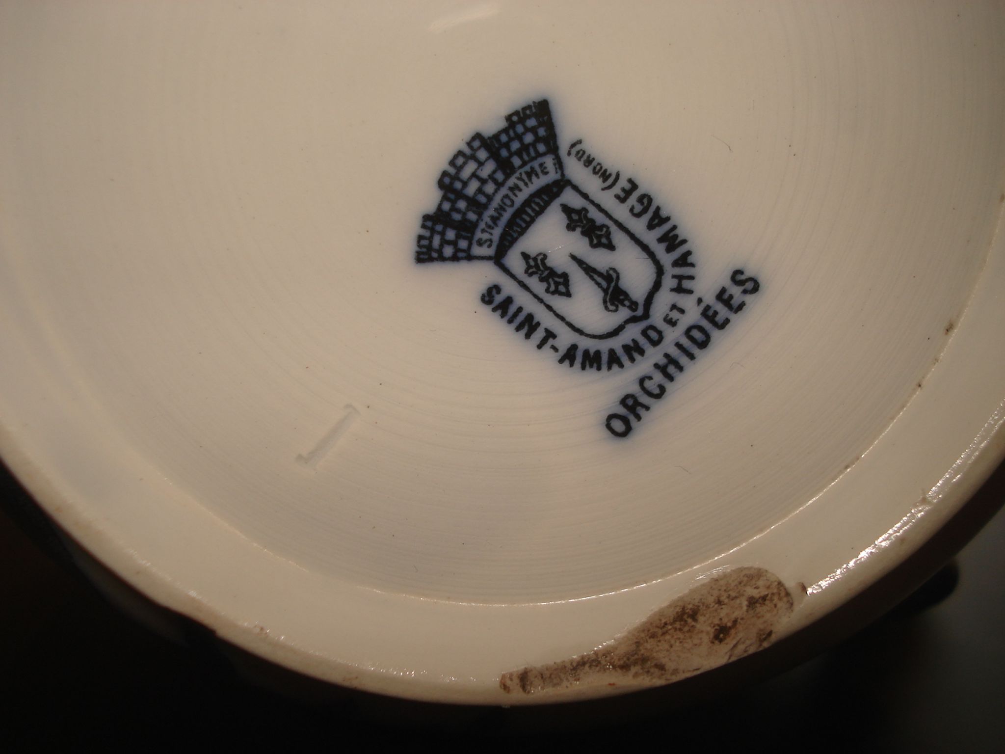 Nécessaire de toilette en faience, vintage 19°