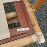 Pair of Lyda Levi armchairs for Mc Guire bamboo Italy Milan