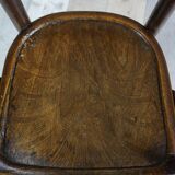 Early 20th century curved wooden chair