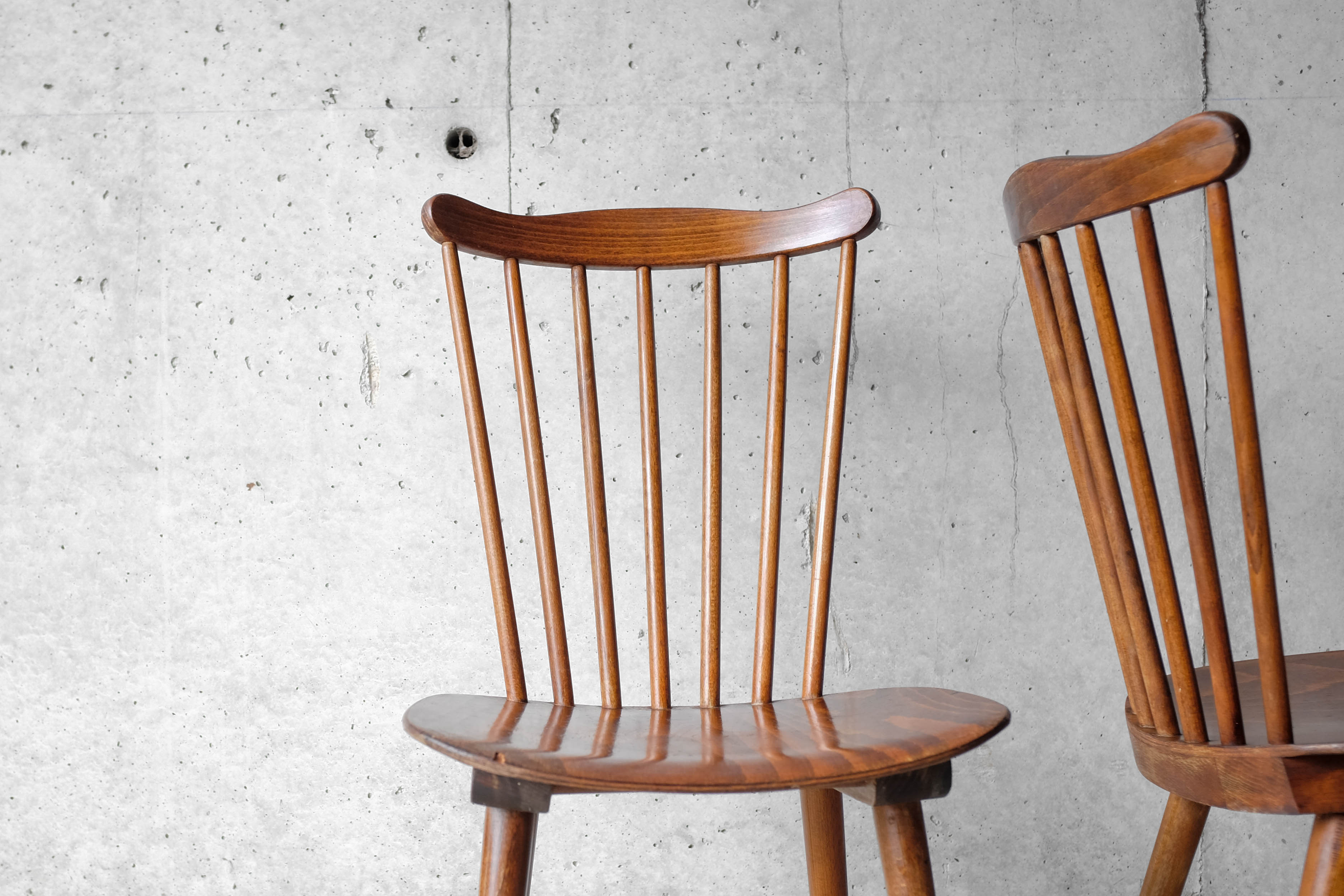 Set of 4 bistro chairs "Menuet" years 60/70