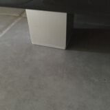 High sideboard with gray lacquered doors